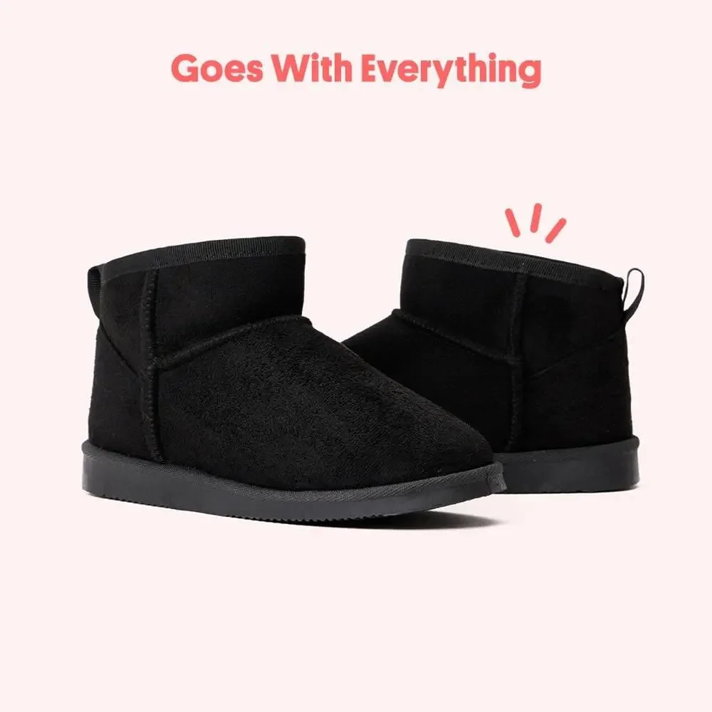 FABKIDS ANKLE BOOTS WINTER SNOW TODDLER BLACK SIZE 10